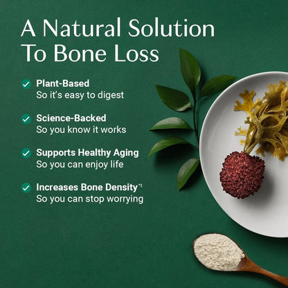 ALGAECAL Bone Builder Pack, Calcium + Strontium for Bone Density, 1 Month