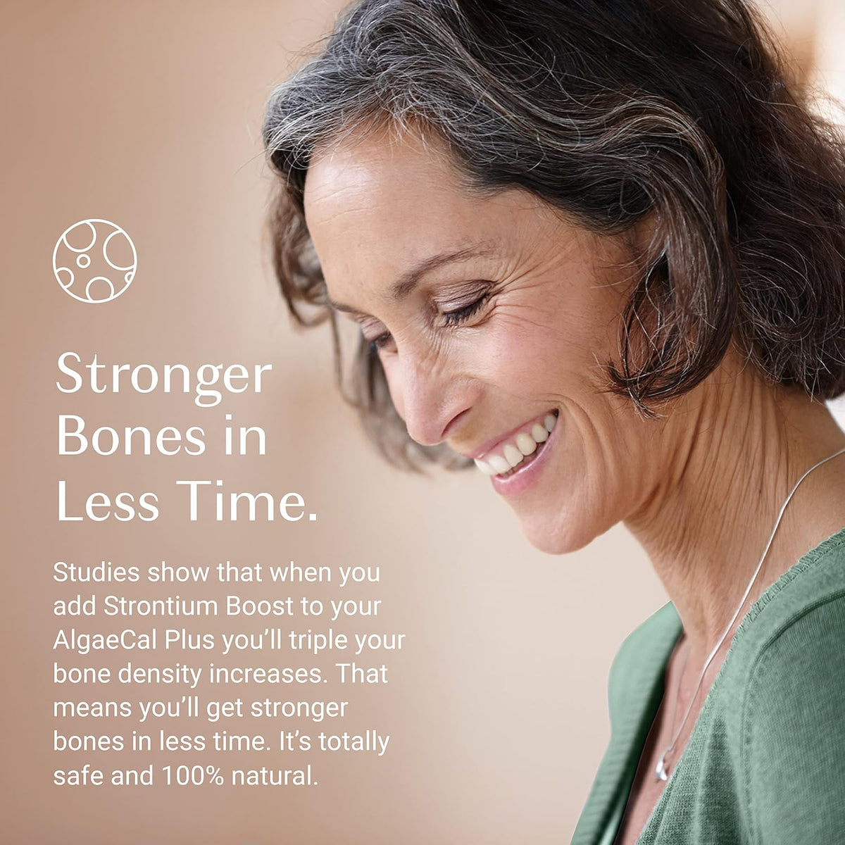 AlgaeCal Strontium Boost for Bone Density & Strength, 60 Caps, 1 Pack