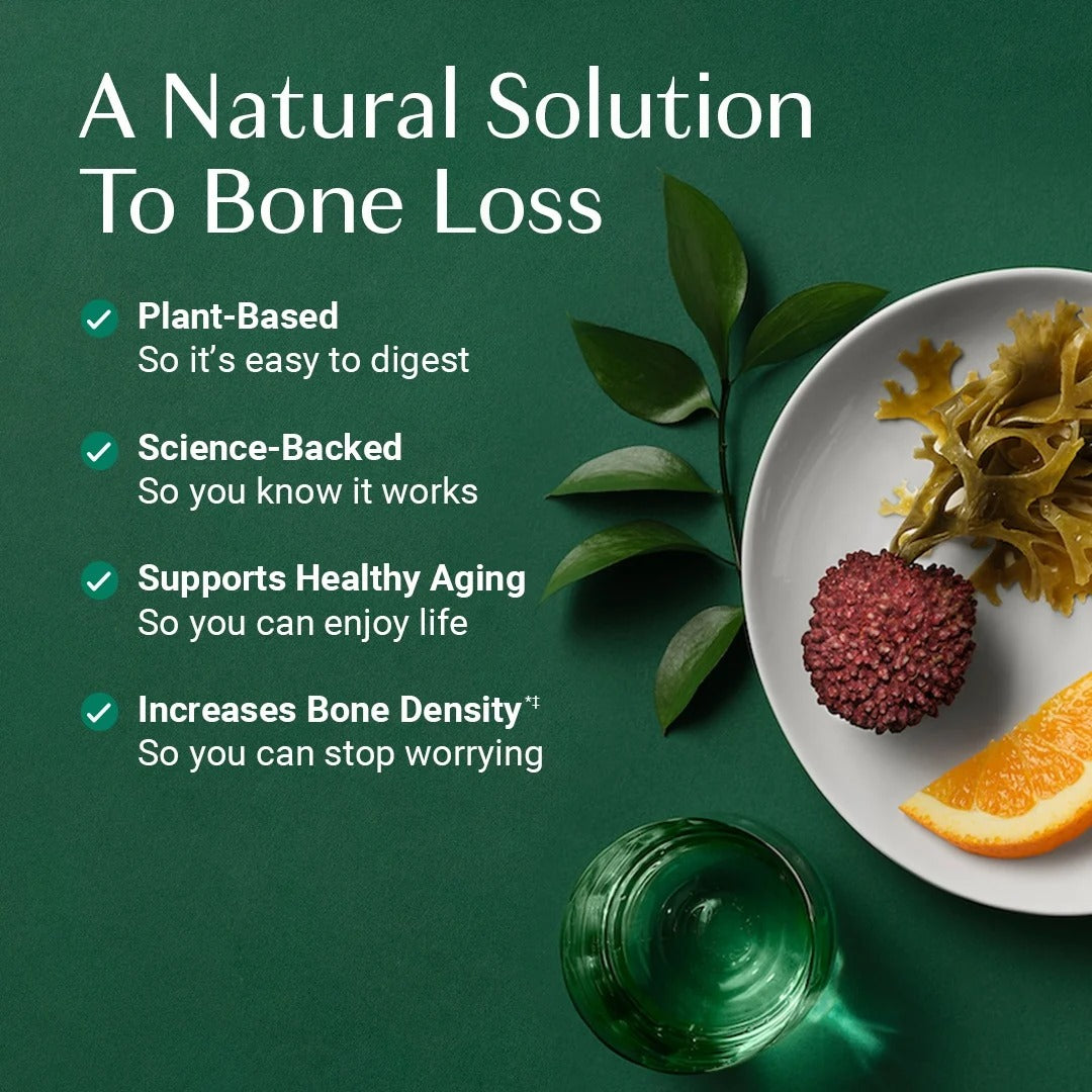ALGAECAL Bone Builder Pack, Calcium + Strontium for Bone Density, 1 Month