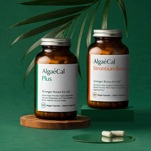 ALGAECAL Bone Builder Pack, Calcium + Strontium for Bone Density, 1 Month